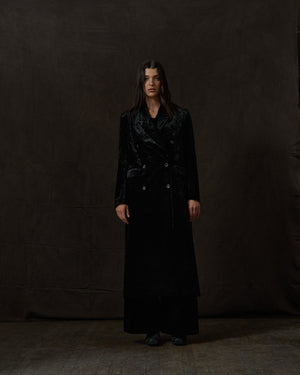 Cavolo Coat Buci Black Velvet