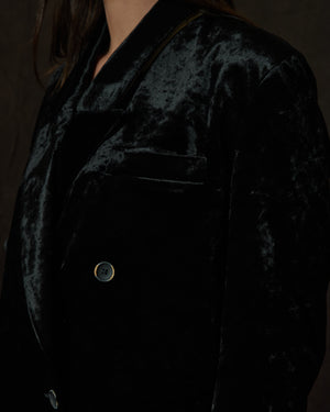 Cavolo Coat Buci Black Velvet