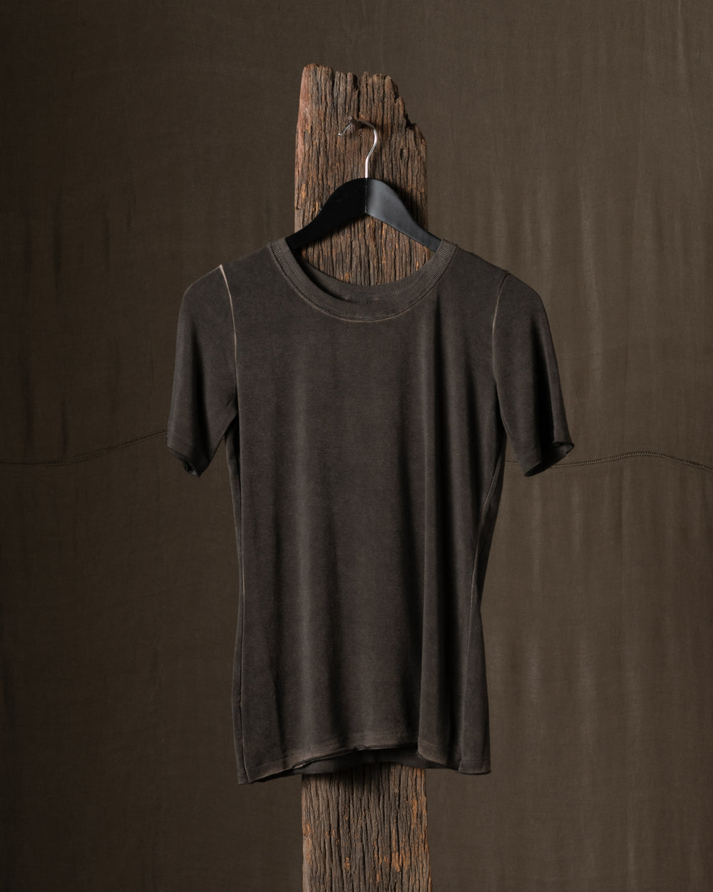Tir Top Jersey Rib Grey Brown