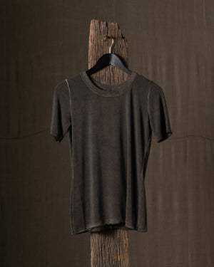 Tir Top Jersey Rib Grey Brown
