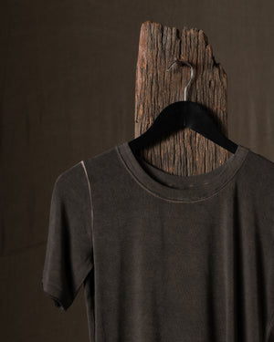 Tir Top Jersey Rib Grey Brown