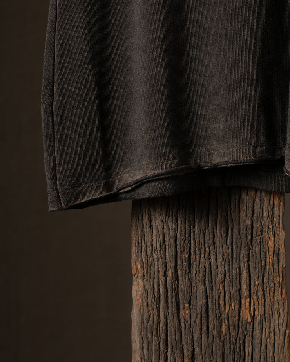 Tir Top Jersey Rib Grey Brown