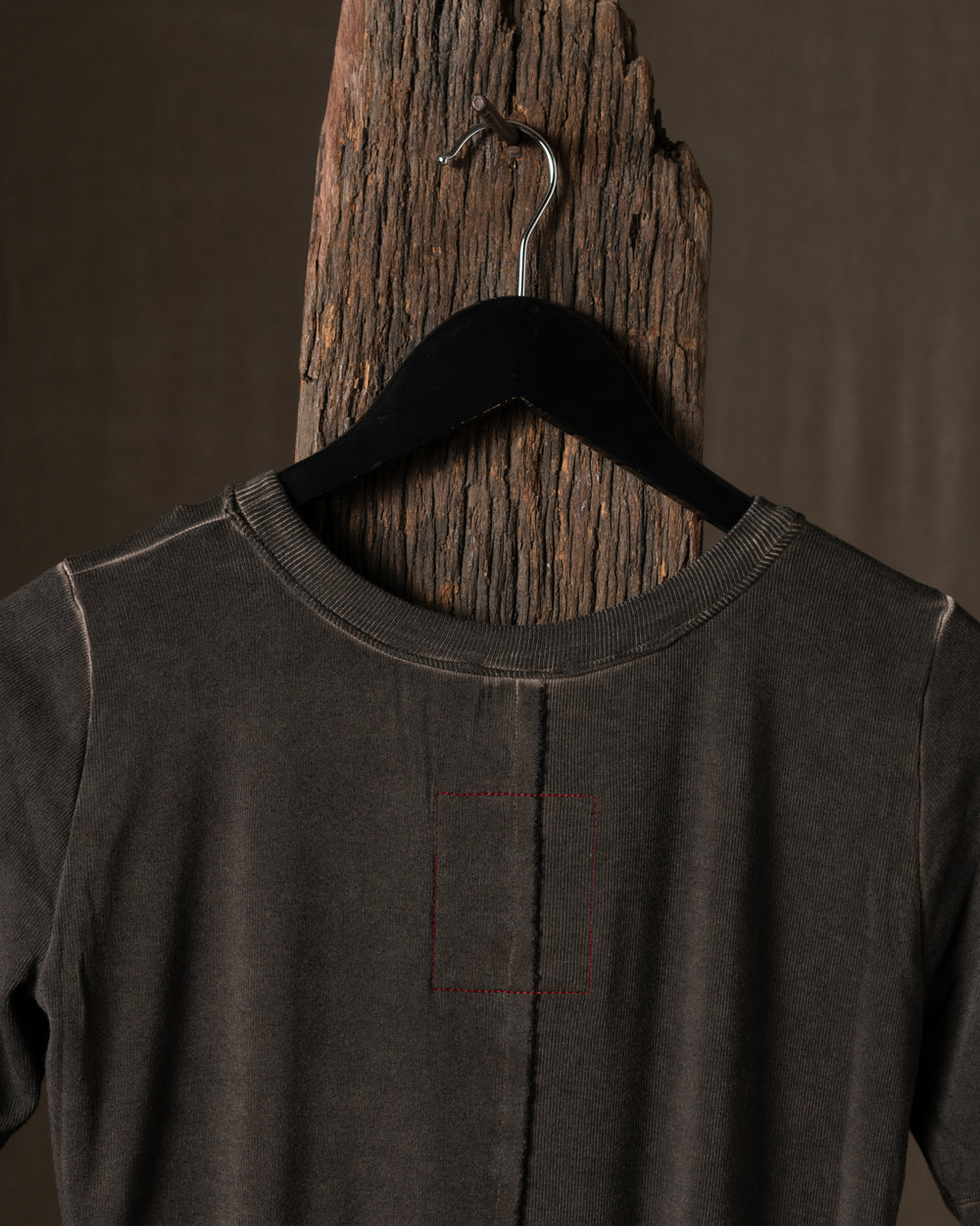 Tir Top Jersey Rib Grey Brown