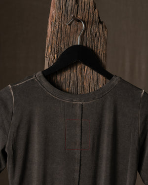 Tir Top Jersey Rib Grey Brown