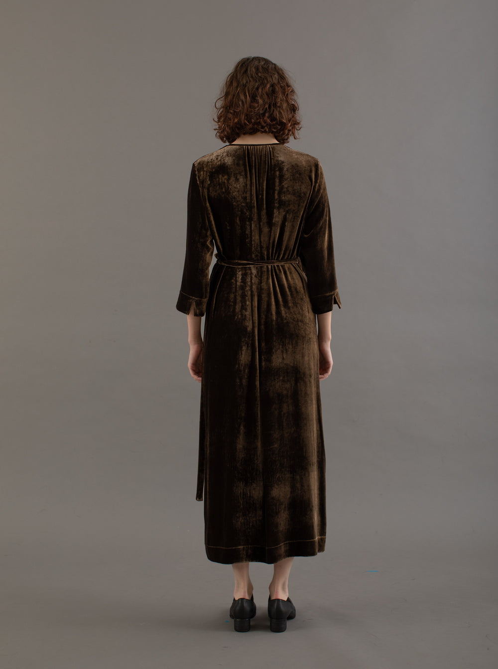 Anthea Dress Velvet Brown