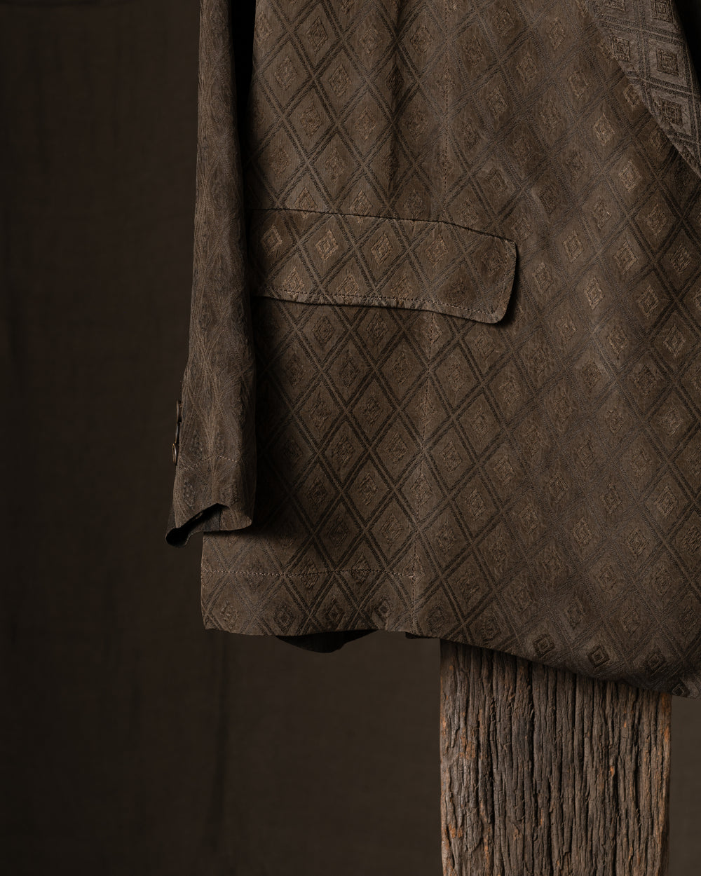 Khloe Jacket Ankara D1 Dark Brown