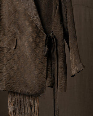 Khloe Jacket Ankara D1 Dark Brown