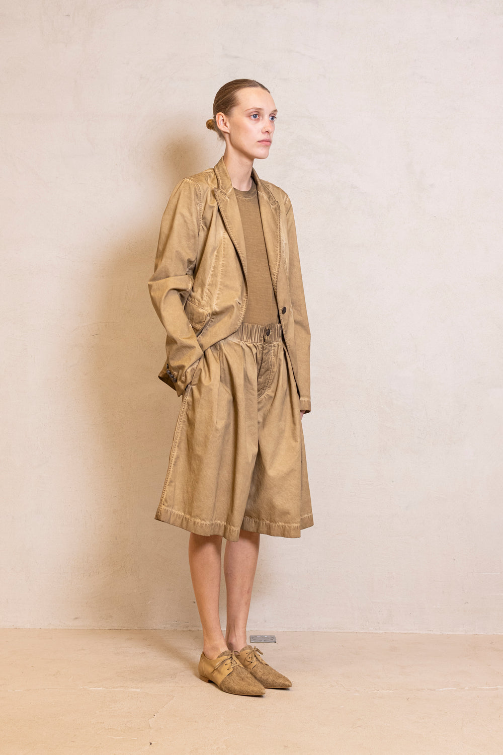 Poela Pants Heavy Cotton Tan