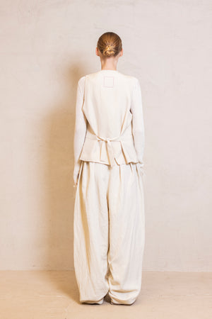 Jill Waistcoat Baca-Arancin Off White