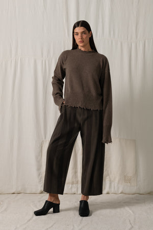 Long SLV Top Cashmere Coffee