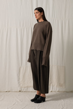 Long SLV Top Cashmere Coffee