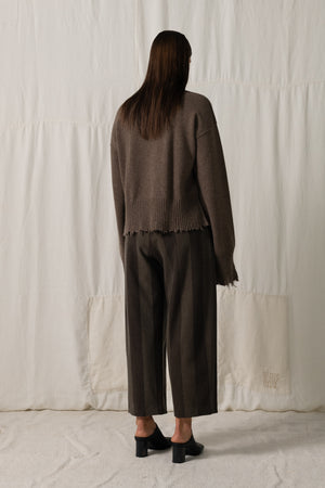 Long SLV Top Cashmere Coffee