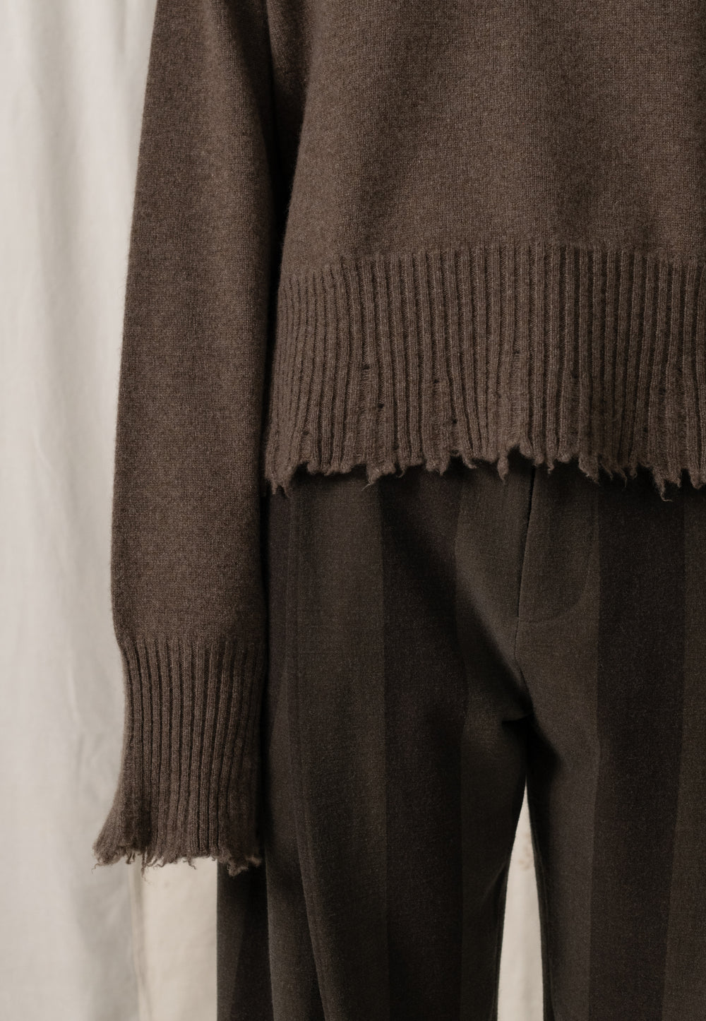 Long SLV Top Cashmere Coffee