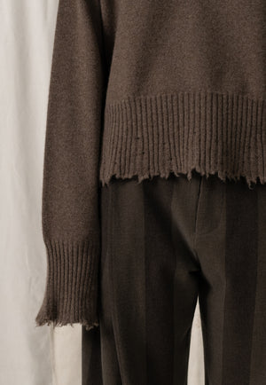 Long SLV Top Cashmere Coffee