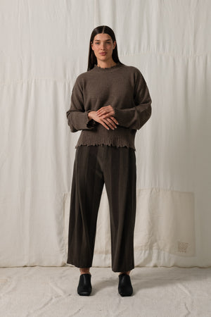 Long SLV Top Cashmere Coffee