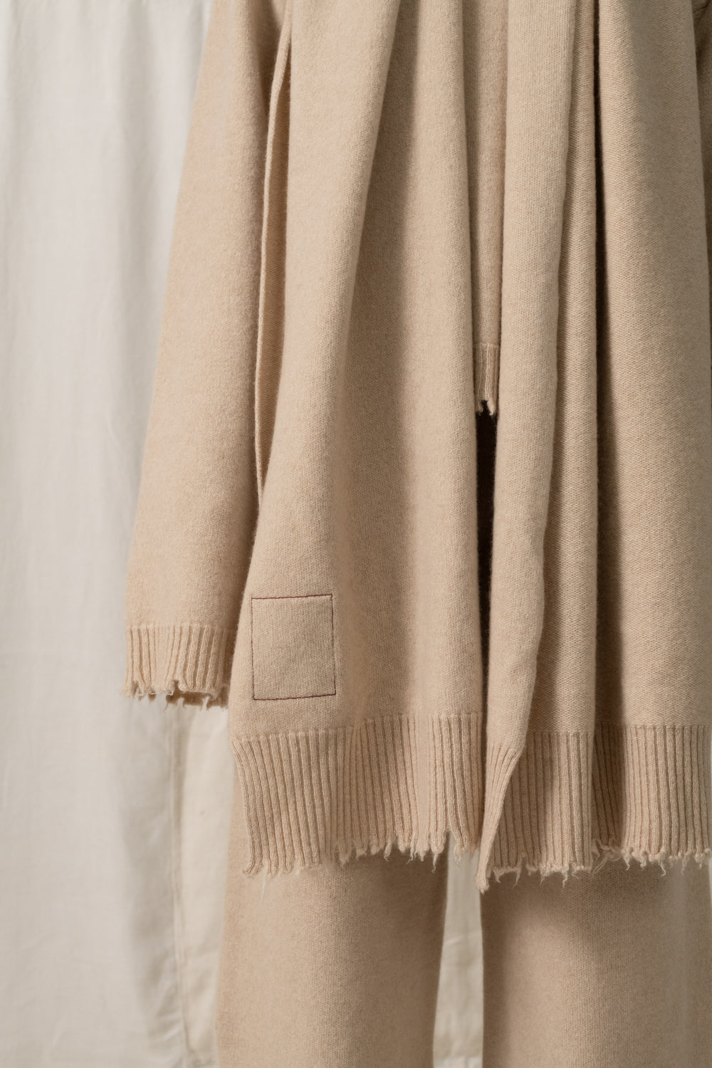Scarf Costa Plain Cashmere Tan