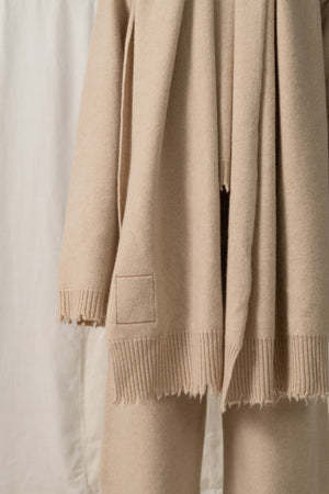 Scarf Costa Plain Cashmere Tan