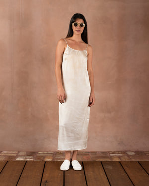 Leather Ballet Slippers Off White