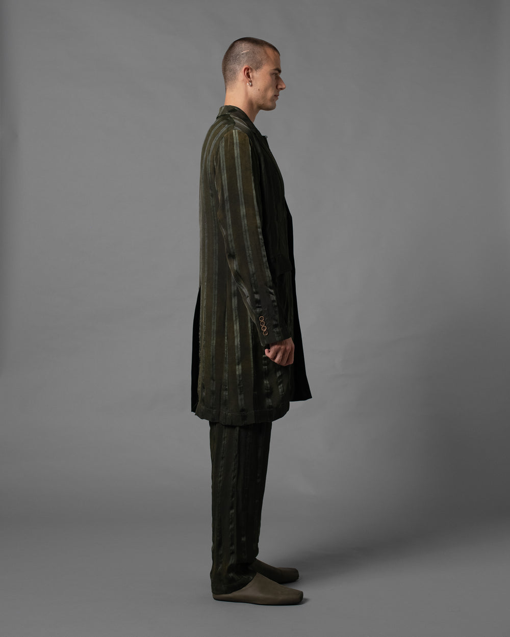 Giovanni Coat Dark Green / Grey
