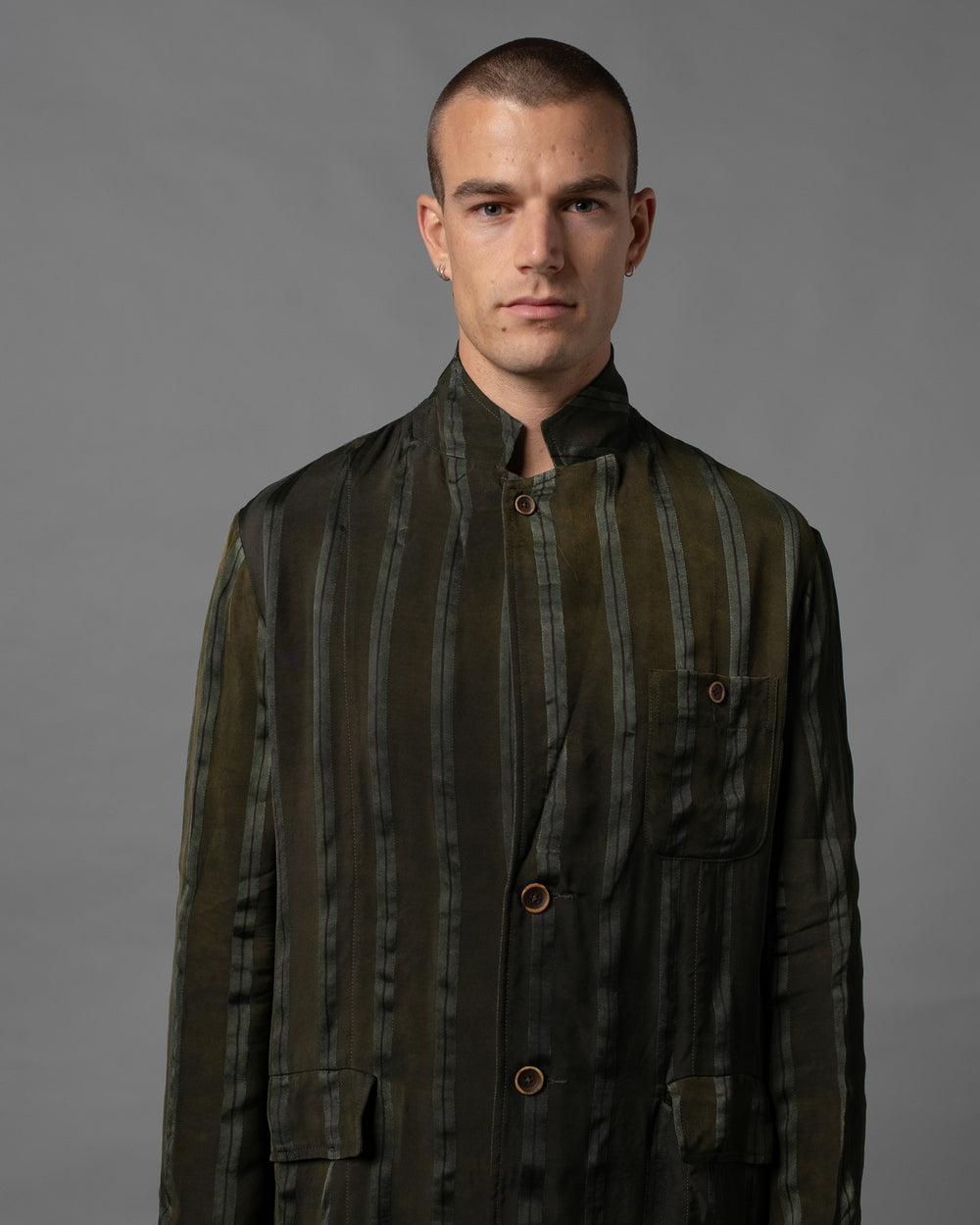 Giovanni Coat Dark Green / Grey