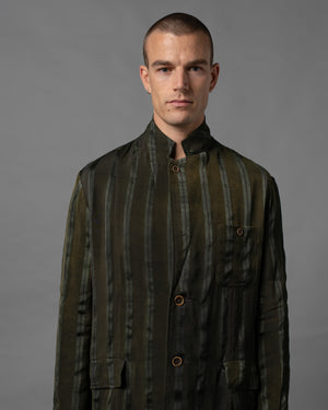 Giovanni Coat Dark Green / Grey