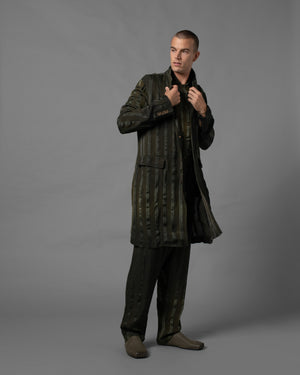 Giovanni Coat Dark Green / Grey