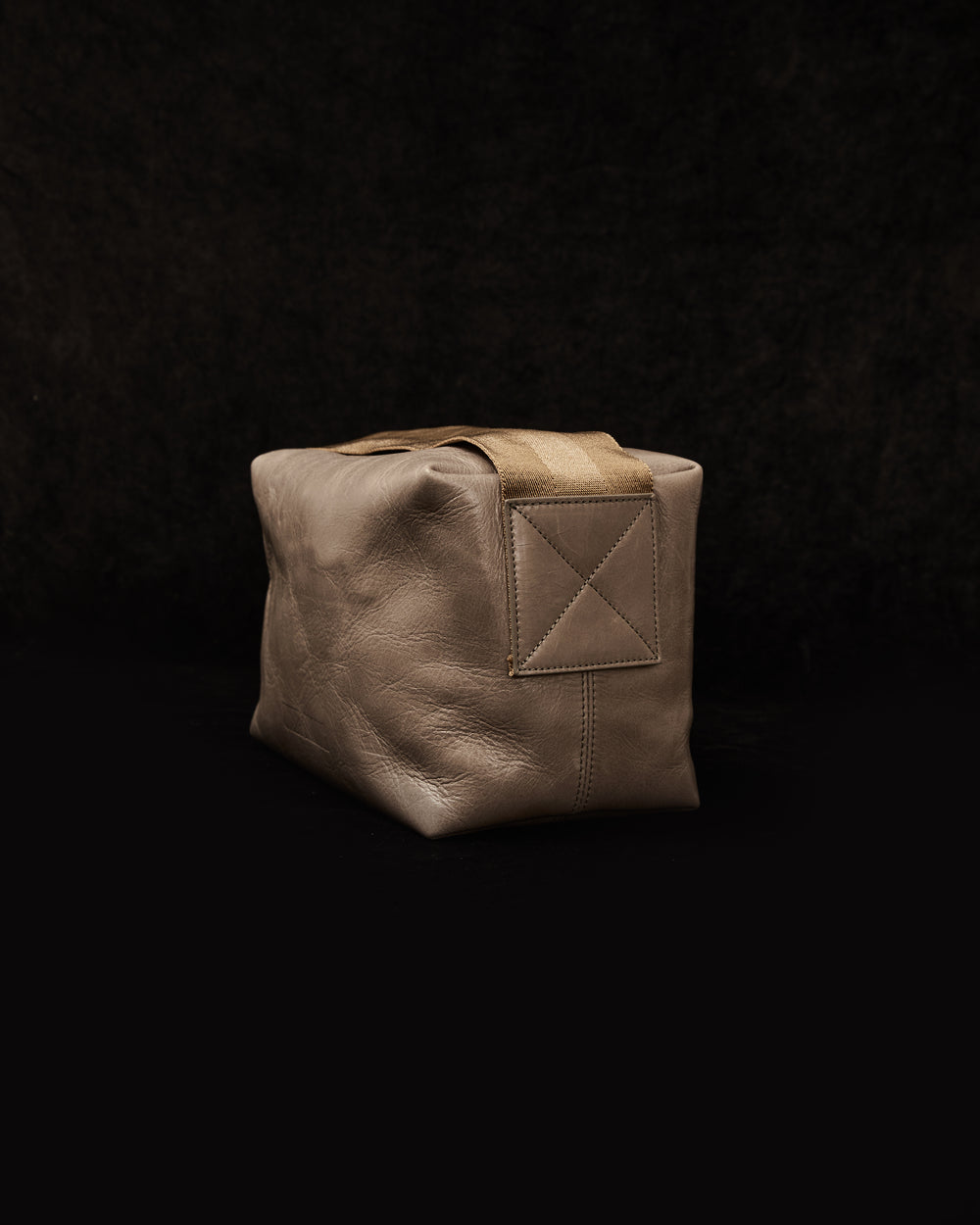 Medium Shoulder Bag Grey w/ Mustard Strap