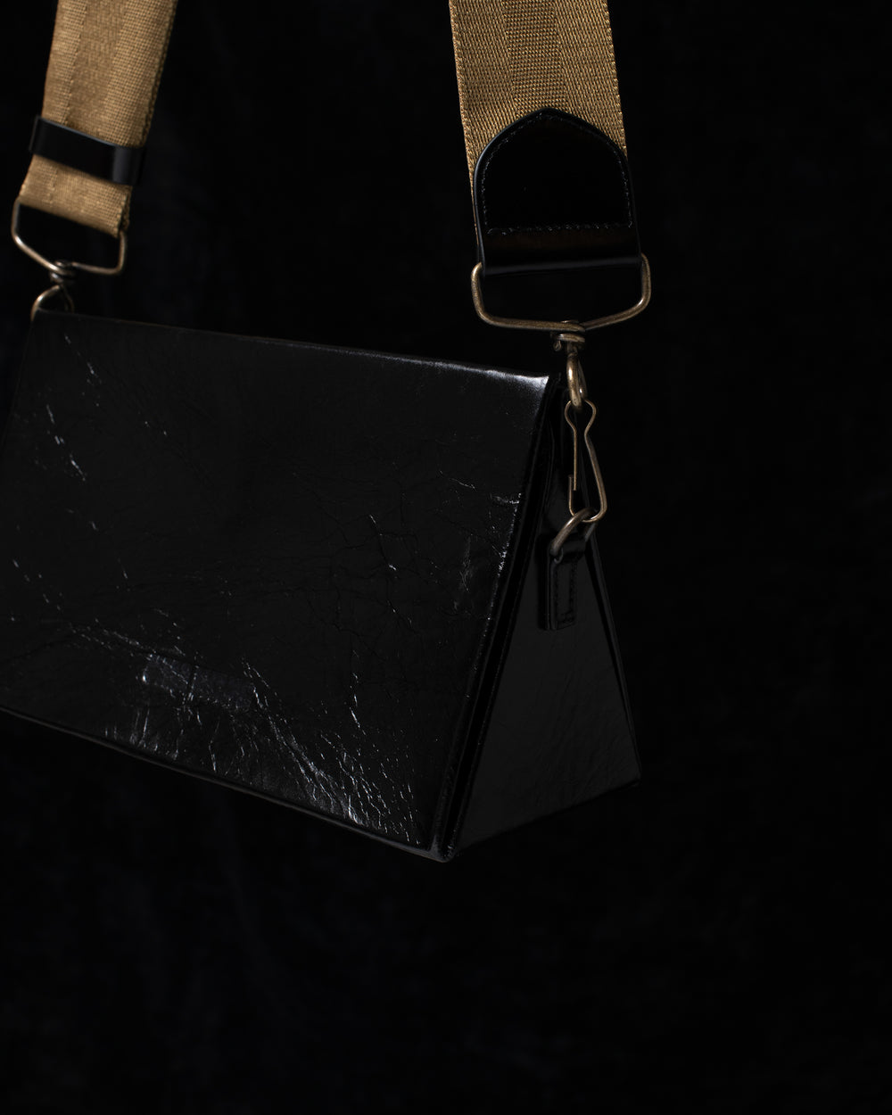 Origami Bag Small Black / Mustard