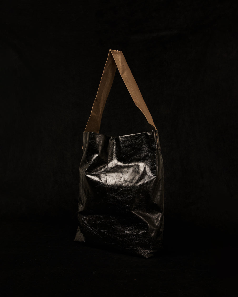Oversize Bag Black w/ Mustard Strap