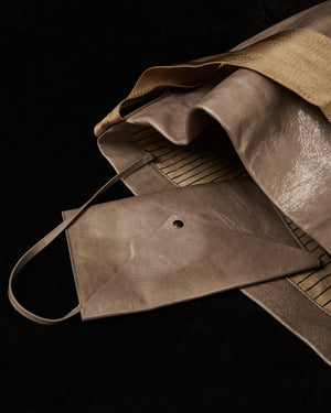 Oversize Bag Grey w/ Mustard
