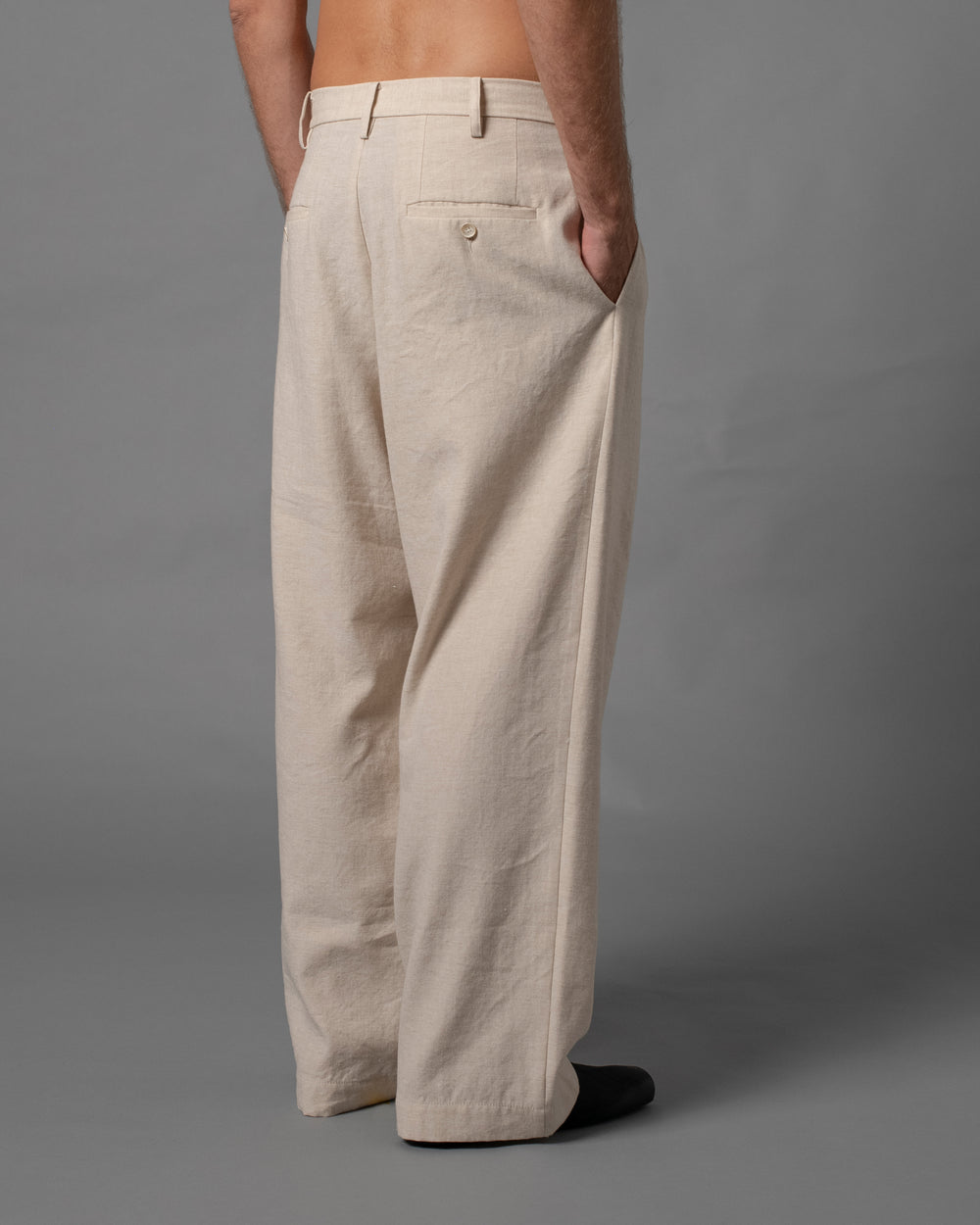 Polky Pants Off White