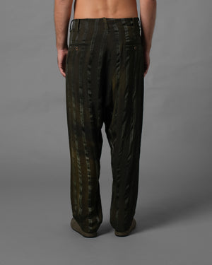 Pooja Pants Dark Green / Grey