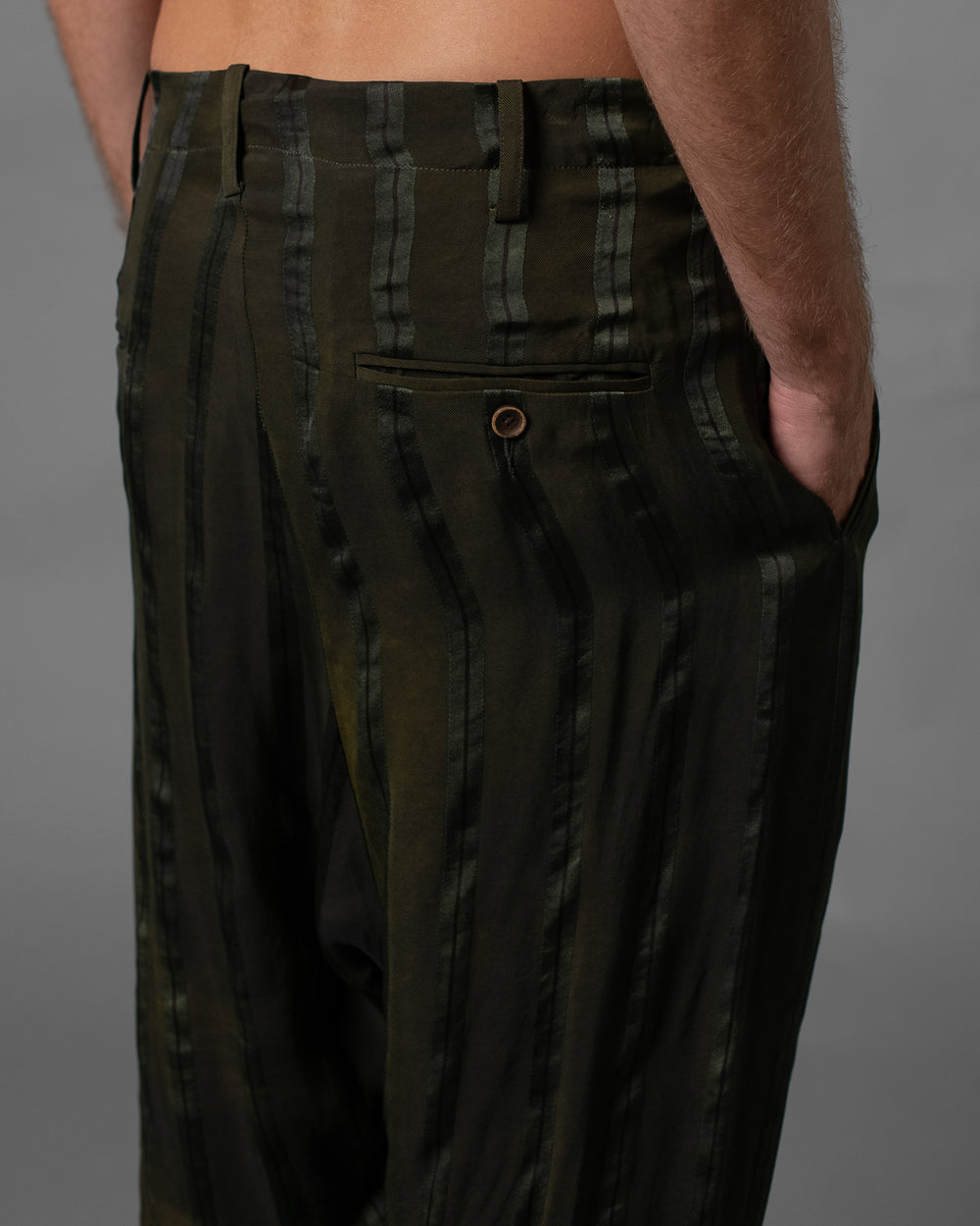 Pooja Pants Dark Green / Grey