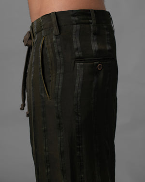 Pooja Pants Dark Green / Grey