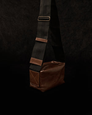 Small Shoulder Bag Brown w/ Black Strap