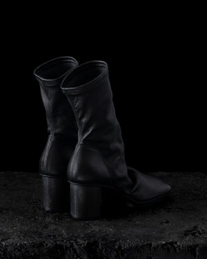 Short Stone Boots Stretch Black