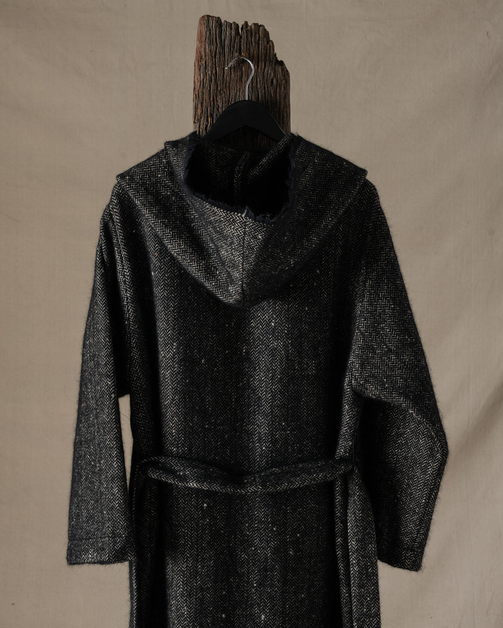 Cardigan Coat Pitti Black / Tan