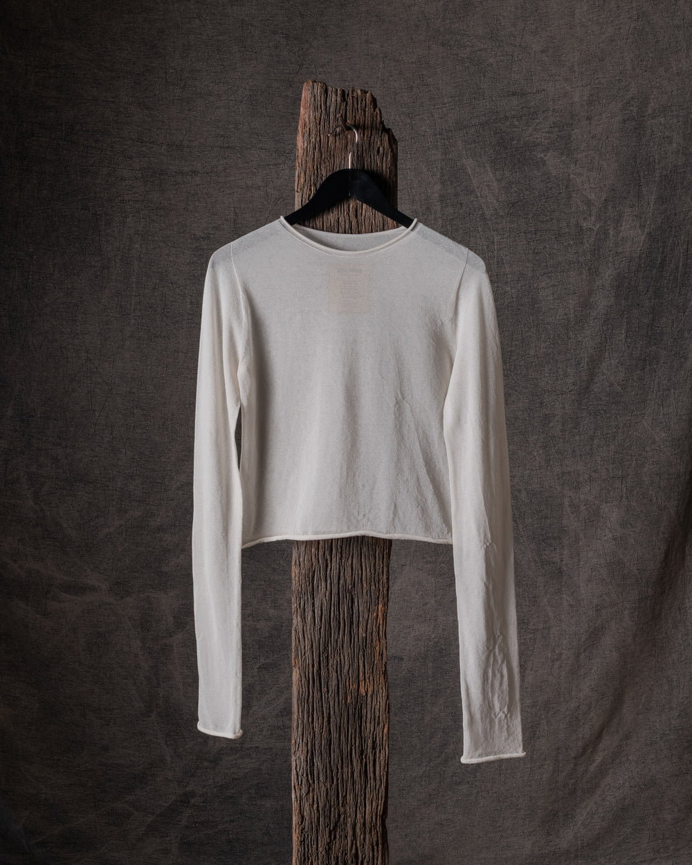 Extra Long SLV Top Transparent Off White