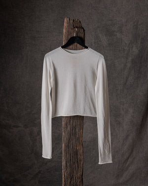 Extra Long SLV Top Transparent Off White