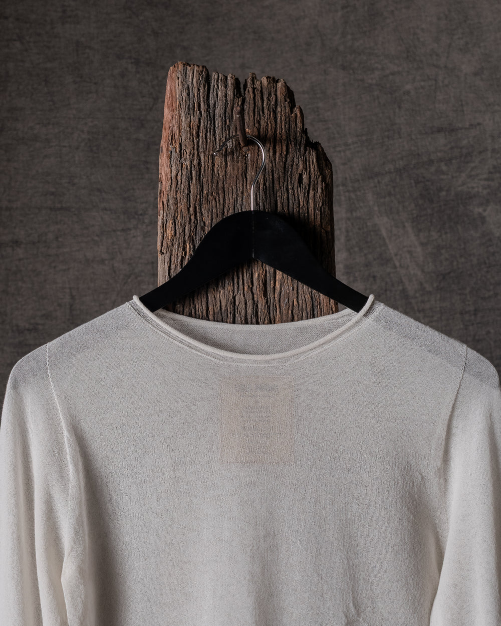 Extra Long SLV Top Transparent Off White
