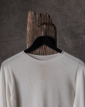 Extra Long SLV Top Transparent Off White