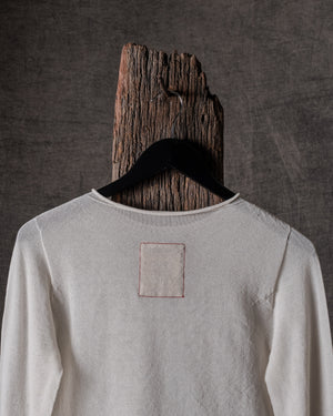 Extra Long SLV Top Transparent Off White
