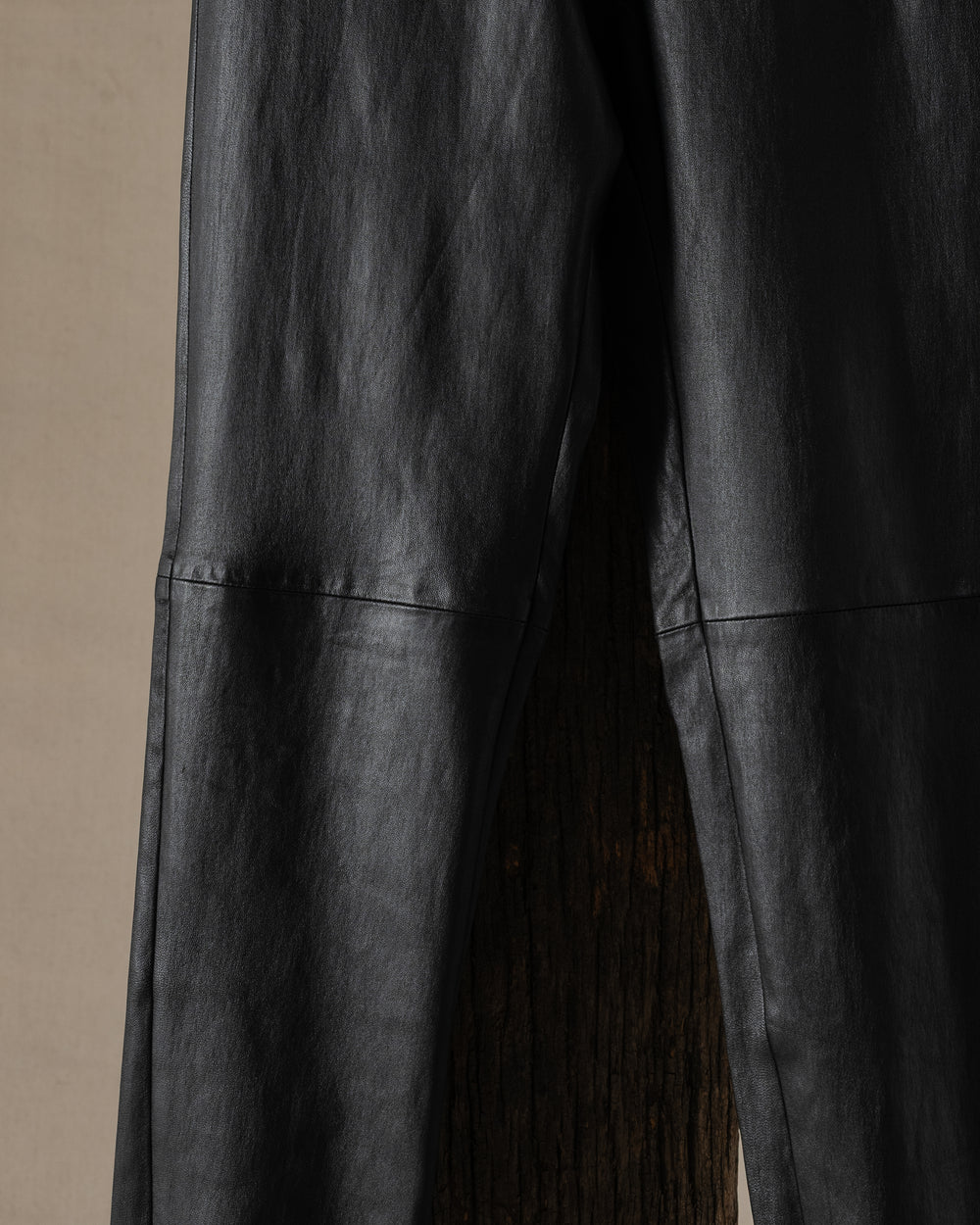 Leggings Stretch Leather Black