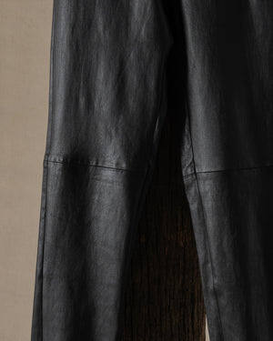 Leggings Stretch Leather Black