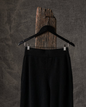 Long Pants Plain Cashmere Black