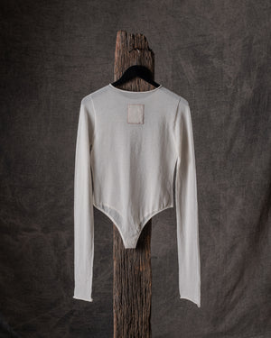 Long SLV Body Transparent Off White
