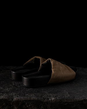 Men S Slide Dark Olive / Black