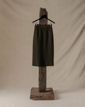 Skirt Ribbed Cashmere Army Green
