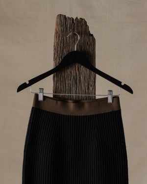 Skirt Ribbed Cashmere Black
