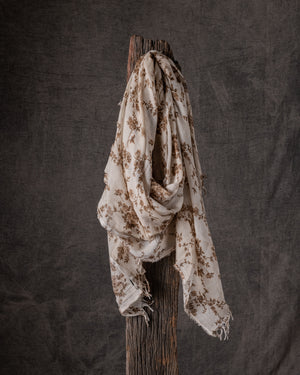 Scarf T-Walk White / Brown